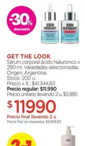 Look - Sérum corporal ácido hialuronico