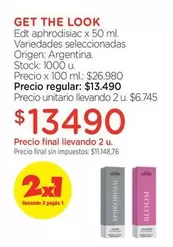 Look - Edt aphrodisiac x 50 ml