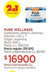 X$ - Suplemento dietario vitamina c triacción x 30 u. *1