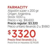 farmacity - Algodón súper