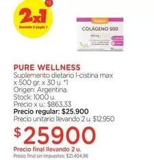 X$ - Suplemento dietario I-cistina max