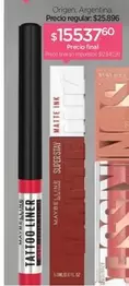 Maybelline - TATTOO LINER, SUPERSIAY MATTE INK