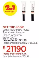 Look - Labial líquido ultra matte