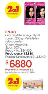 X$ - Cera depilatoria vegetal piel suave