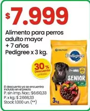 Pedigree - Alimento para perros adulto mayor + 7 años