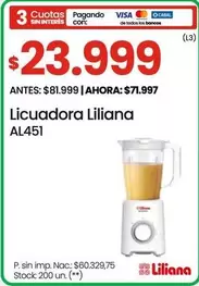 Liliana - Licuadora AL451