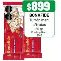 Bonafide - Turrón maní
