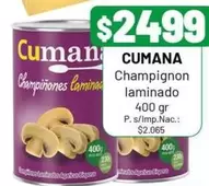 Cumana - Champignon laminado