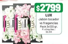 Lux - Jabón tocador vs fragancias