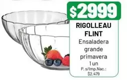 Rigolleau - FLINT Ensaladera grande primavera