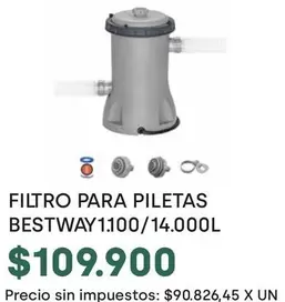 Bestway - FILTRO PARA PILETAS