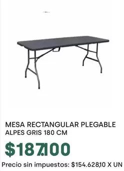 X$ - MESA RECTANGULAR PLEGABLE