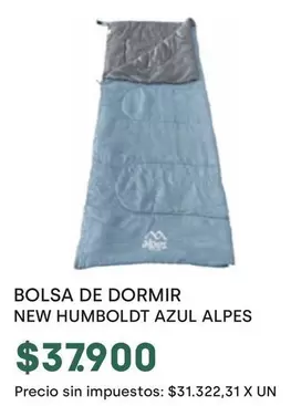 X$ - BOLSA DE DORMIR NEW HUMBOLDT AZUL ALPES