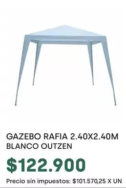 X$ - GAZEBO RAFIA 2.40X2.40M