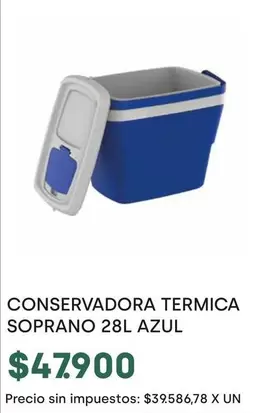 X$ - CONSERVADORA TERMICA SOPRANO 28L AZUL