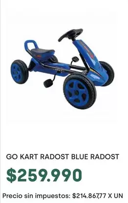 X$ - GO KART RADOST BLUE RADOST