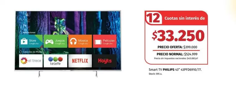 Philips - Smart TV 43" 43PFG6917/77