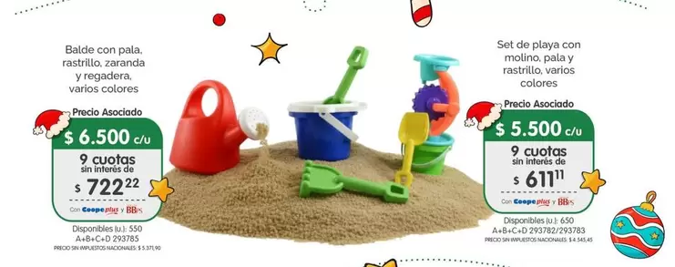 Balde con pala rastrillo, zaranda y regadera