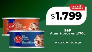 S&P - Atun trozos en x170g