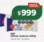 S&P - Obleas clasicas x200g