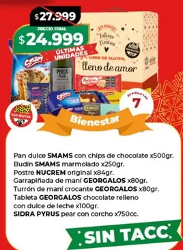 Amor - Pan dulce, Budín, Postre, Garrapiñada de maní, Turrón de maní crocante, Tableta chocolate relleno con dulce de leche, SIDRA