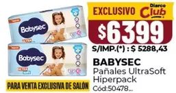 Babysec - Pañales UltraSoft Hiperpack