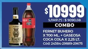 Coca cola - FERNET + GASEOSA