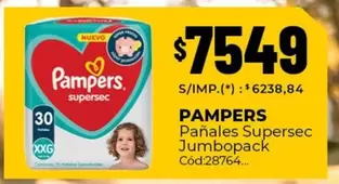Pampers - Pañales Supersec Jumbopack