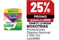 Nosotras - Protectores Diarios Normal