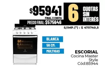 Escorial - Cocina Master Style
