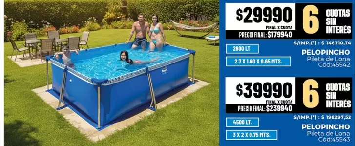 Pelopincho - Pileta de Lona Cod45542