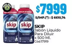 Skip - Jabón Líquido Para Diluir x 500 MI.