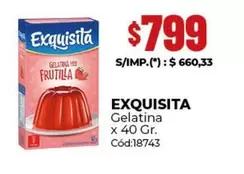 Exquisita - Gelatina
