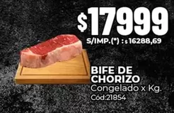 X$ - BIFE DE CHORIZO