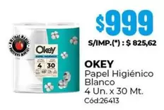 Okey - Papel Higiénico Blanco