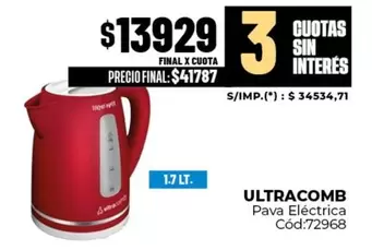 Ultracomb - Pava Eléctrica Cód:72968