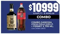 Coca cola - GASEOSA COCA COLA + FERNET