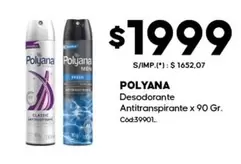 Polyana - Desodorante Antitranspirante x 90 Gr.