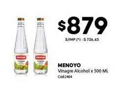 Menoyo - Vinagre Alcohol x 500 ML