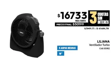 Liliana - Ventilador Turbo