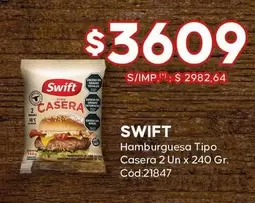 Swift - Hamburguesa Tipo Casera