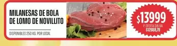 MILANESAS DE BOLA DE LOMO DE NOVILLITO