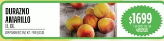 DURAZNO AMARILLO