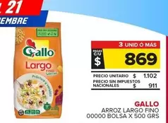 Gallo - Arroz Largo Fino 00000