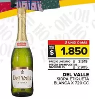 Del Valle - Sidra Etiqueta Blanca