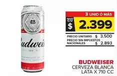 Budweiser - Cerveza Blanca
