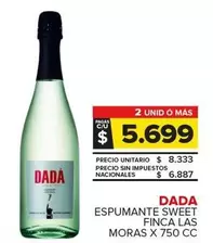 Dada - Espumante Sweet Finca Las Moras