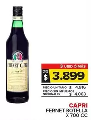 Capri - Fernet Botella