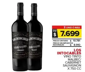 Los Intocables - Vino Tinto Malbec/Cabernet Sauvignon 