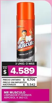 Mr Músculo - Limpiador P Hornos Aerosol